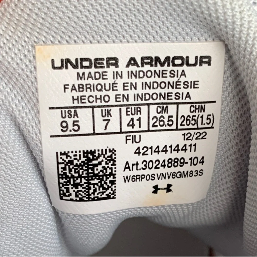 Under Armour Charged Pursuit 3 'Grey Pink Blue' Tech Running Shoes size 9.5